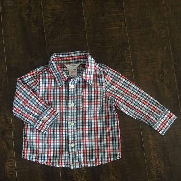 4/$20 - Red/Blue plaid shirt - Picture 1 of 1